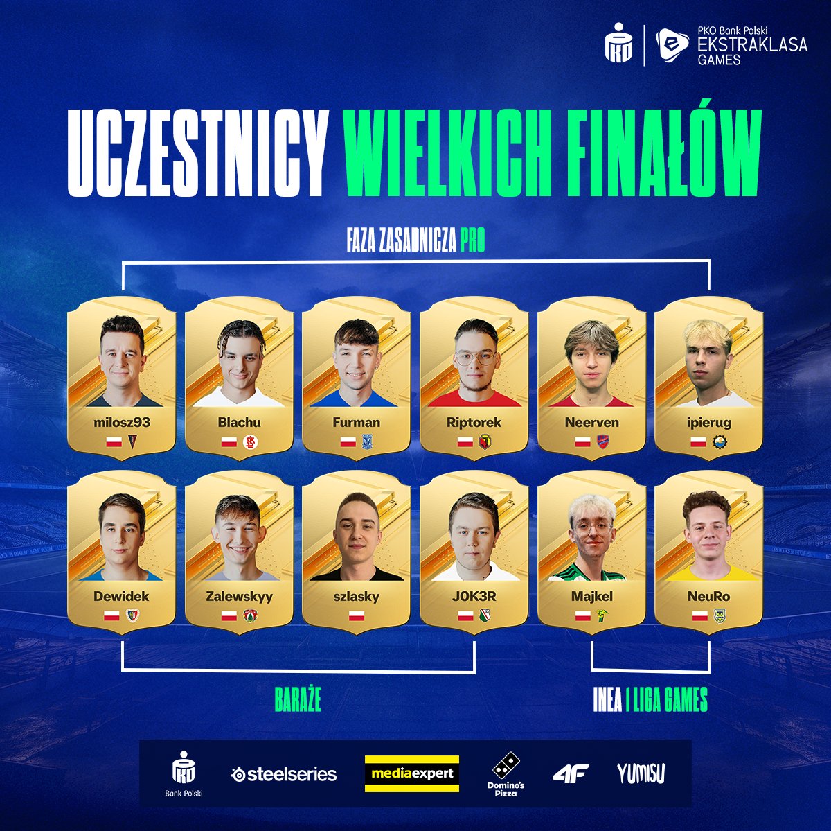 Bohaterzy Wielkich Finałów 👑

Przed nimi już ostatni sprawdzian za niespełna dwa tygodnie! Kto zostanie Mistrzem Polski? 🏆

#FC24 | #EkstraklasaGames