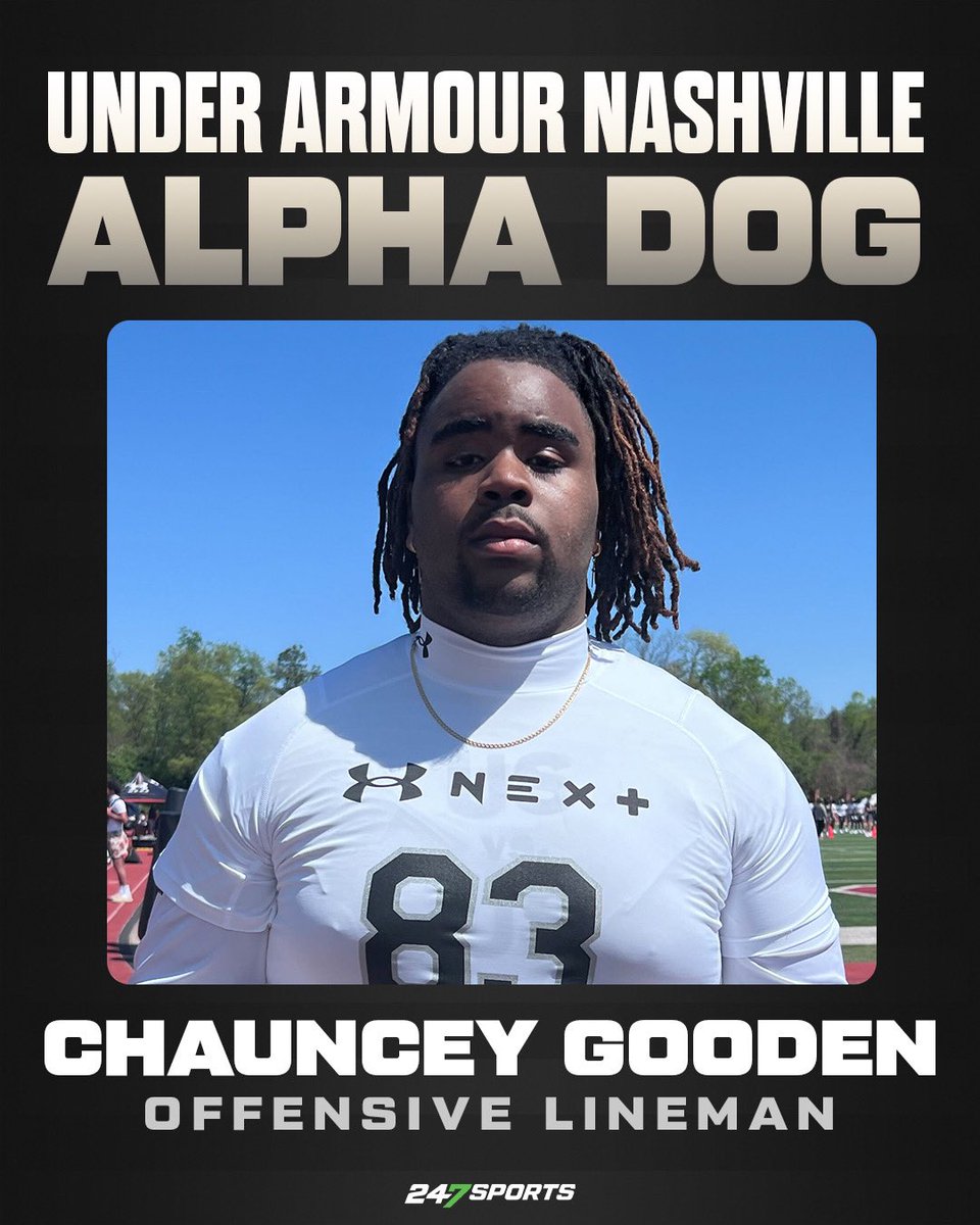 Top Performers from Sunday’s Under Armour Next event in Nashville Led by our Alpha Dog, #Top247 offensive lineman Chauncey Gooden, the group performed at an incredibly high level all day long. Full recap inside… Story: 247sports.com/article/top-pe… @ChaunceyGooden @247Sports