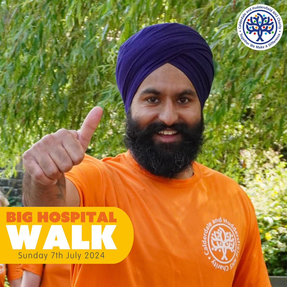 Our Big Hospital Walk is back for it's third year.. Put your best foot forward and walk the 10k route from Calderdale Royal Hospital to Huddersfield Royal Infirmary. Let's take strides together to enhance patient experience! Read more and register here: buff.ly/4aQYaJF🧡