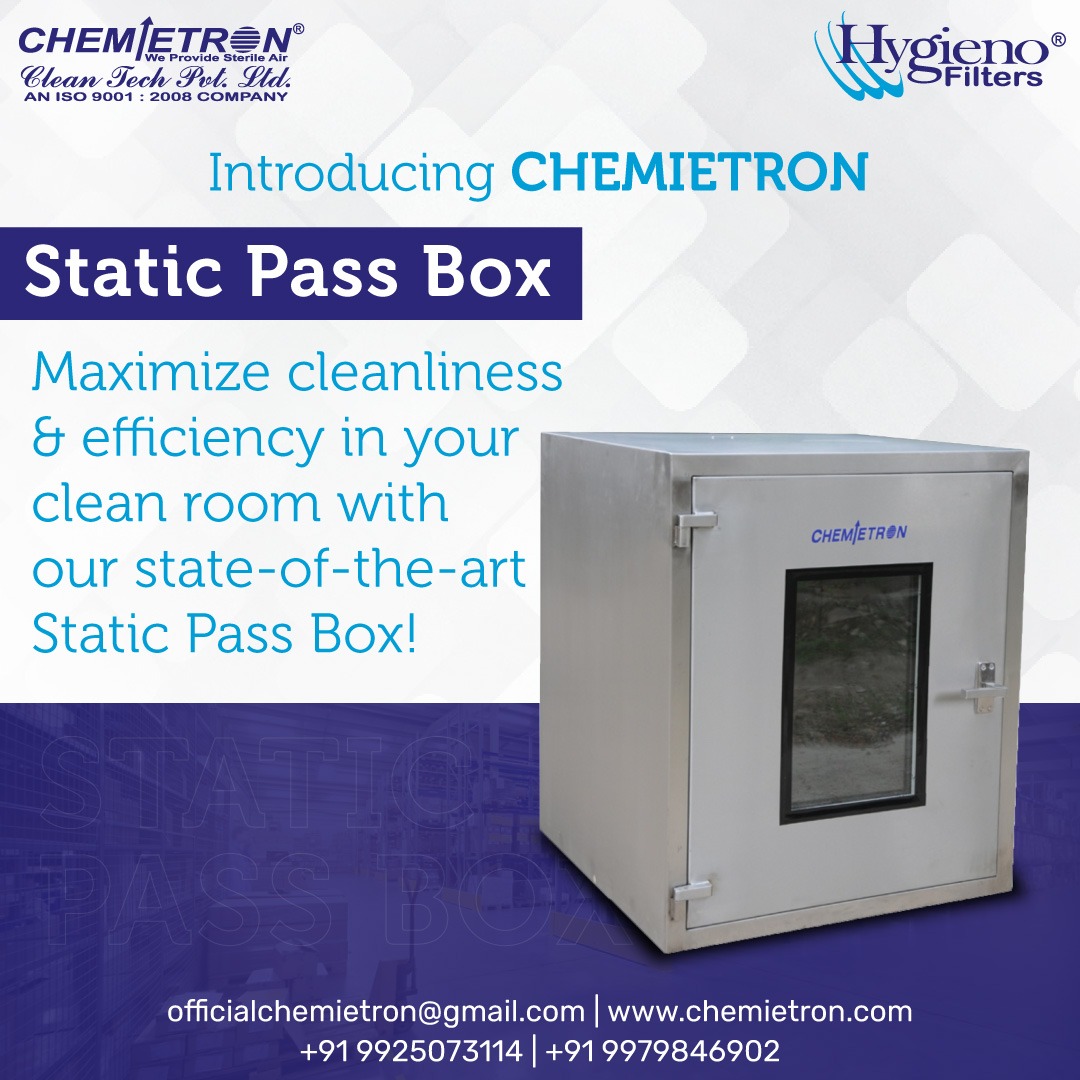 ChemietronClean's tweet image. Introducing CHEMIETRON Static Pass Box!Elevate the cleanliness and efficiency of your clean room to new heights with our state-of-the-art solution.

#chemietroncleantechpvtltd #StaticPassBox #StaticPassBoxexporter #StaticPassBoxsupplier #StaticPassBoxmanufacturer