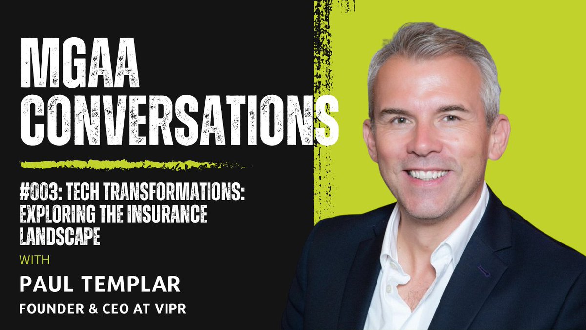 In episode #3 of MGAA Conversations, @keats49 sits down with Paul Templar of @Vipr_Solutions to discuss the adoption of new technology across the #InsuranceIndustry and the importance of Blueprint Two in driving innovation across the market. Listen now at shorturl.at/LUZ25