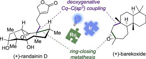 Total Synthesis of the Diterpenes (+)-Randainin D and (+)-Barekoxide via Photoredox-Catalyzed Deoxygenative Allylation

@J_A_C_S #Chemistry #Chemed #Science #TechnologyNews #news #technology #AcademicTwitter #AcademicChatter

pubs.acs.org/doi/10.1021/ja…