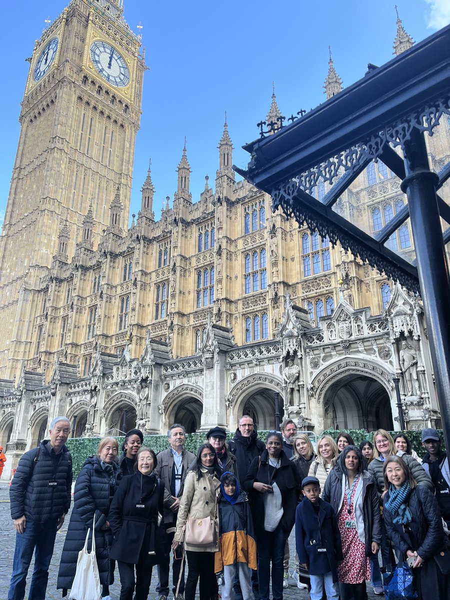 First day back after parliamentary recess with some weighty topics to be debated today. Despite horrors happening worldwide, good to take Ealing central and Acton constituents for a tour of House of Commons and unexpectedly encounter @MikeReadUK on our travels