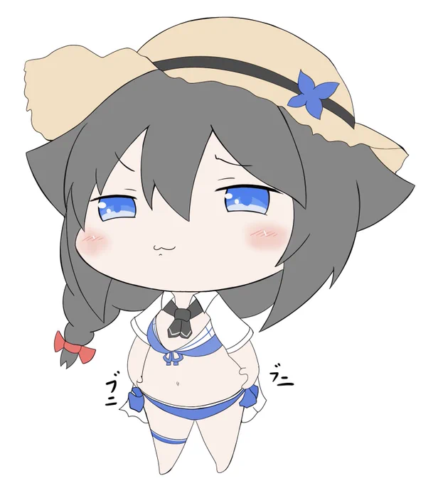 #気温が高いので気が早いが水着絵が見たい 