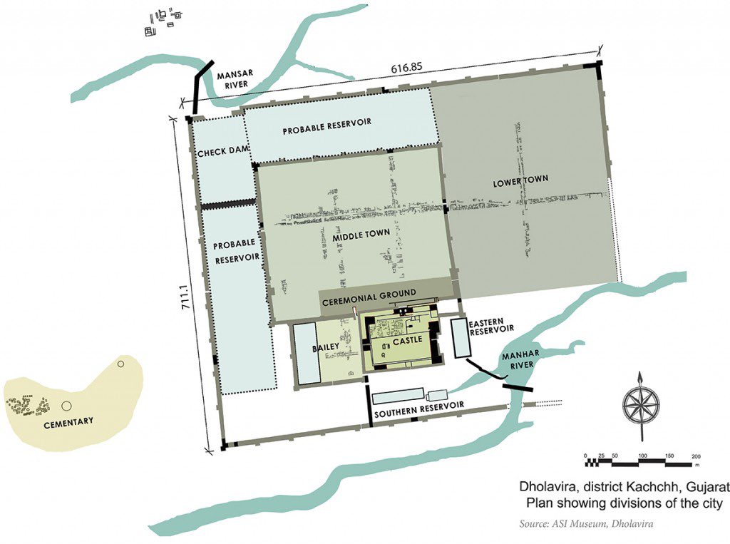 MumukshuSavitri's tweet photo. 2,300 years BEFORE the Colosseum, #Bharatiyas built a massive stadium in Dholavira. Tiered amphitheater seating for 10,000 spectators, spanning 160,000 sq ft. It served as a ceremonial ground, sports arena, cultural center &amp; even a trade exhibition center fair! #India #History https://t.co/IudKdALliM