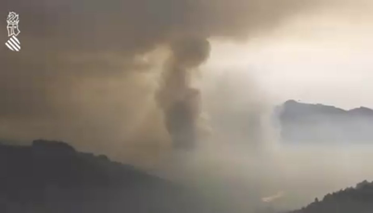 bomber_forestal's tweet photo. Eso no debe ser humo sino efluvios eco saludables porque si fuera humo seguro que nos pagarían toxicidad, penosidad y peligrosidad como a los bomberos públicos que trabajan con nosotros. #IFTàrbena https://t.co/hCW7VkD2OW