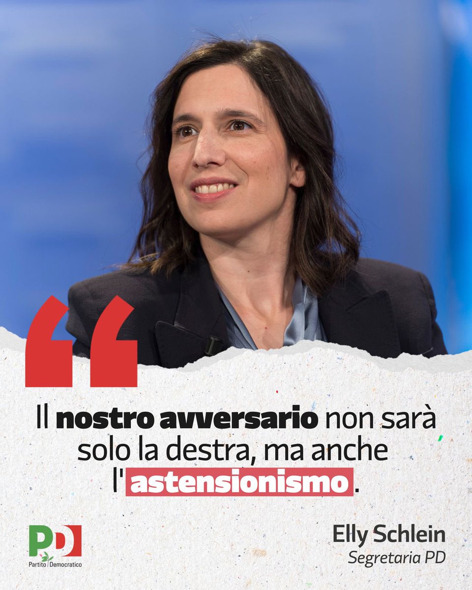 'Dopo la sconfitta alle politiche, la domanda di molti commentatori era se il Pd avrebbe retto o se si sarebbe spaccato. Siamo tornati sopra il 20 per cento ed oggi il Pd è il perno della costruzione dell'alternativa alla destra' - la Segretaria @ellyesse. #ElezioniEuropee 🇮🇹🇪🇺