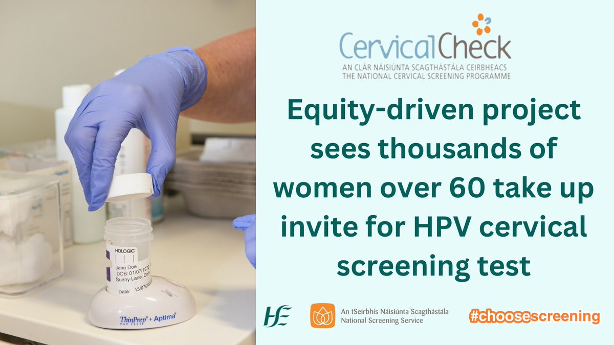 In 2023 we completed a project to invite over 100,000 women between the ages of 60 and 69 to attend for a #CervicalCheck HPV screening test. Dr @SarahFitzWiMIN talks us through some of the initial findings of this equity-driven project 👉tinyurl.com/mrxs42fu #ChooseScreening