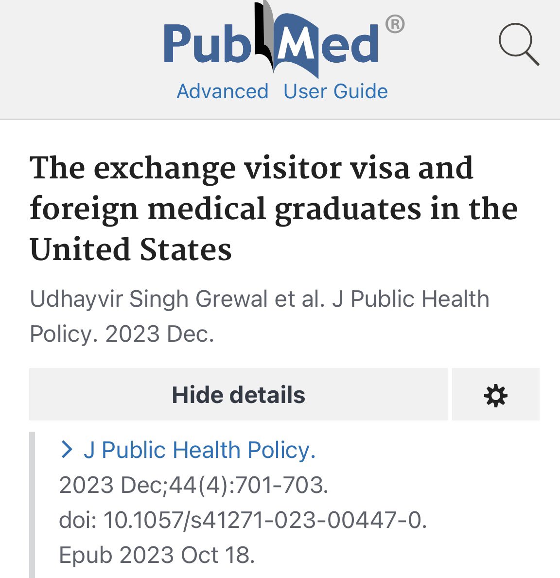 Re-sharing our commentary on the struggles of FMGs training on J1 visas. About time we addressed the need for extended J1 visas (covering the duration of training) and fair employment opportunities. This IS a part of physician well-being! 🇺🇸 🌎 Link👉🏽 link.springer.com/article/10.105…