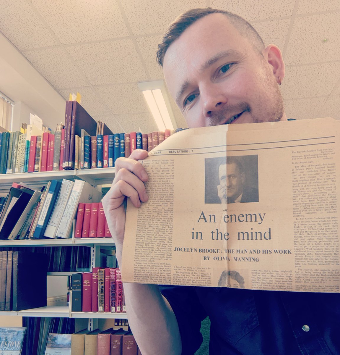 Bob Chicalors checks out the temporary Folkestone Library after hearing rumours of Jocelyn Brooke material. For a different take on the 'Rumours' theme, Bob can be found at the symposium next week...