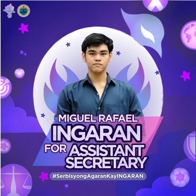 I, Miguel Rafael P. Ingaran, am running for the position of UST SHS SC Assistant Secretary under KABATAAN ITO. Like a phoenix blazing through the starry skies, I am entailed to spread my wings in this expedition towards good governance and democracy.