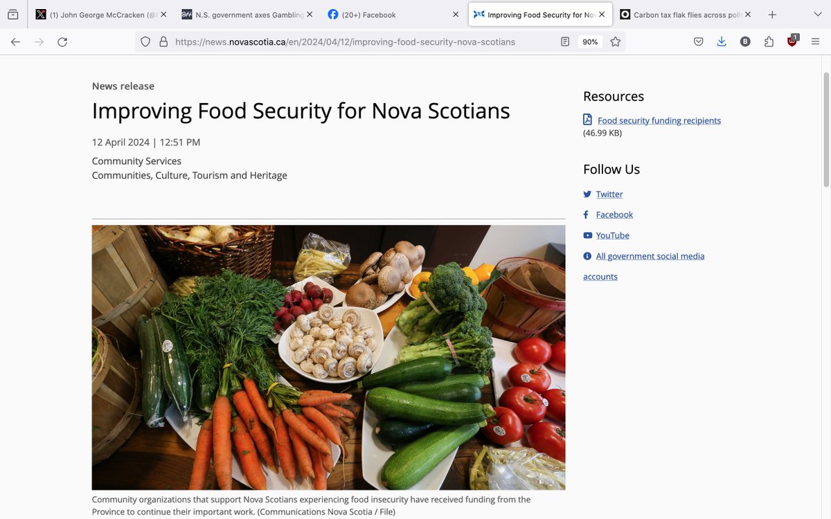 But we have $1B for highways. #RampUp

In total, 122 organizations across the province are receiving one-time funding support, totalling $10 million. #FoodInsecurity #ChildPoverty #PovertyReduction #nspoli #nspc news.novascotia.ca/en/2024/04/12/…