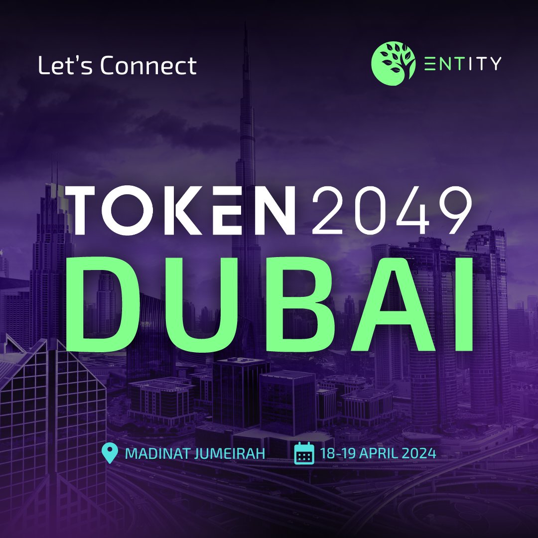 This week, I'm in Dubai for #TOKEN2049 with the @EntityFinance team ⚡ I'll be spreading the word about Entity's cross-chain vision and our growing ecosystem If you're here too, let's link up! 🤝 #MultiversX #Cosmos #EVM