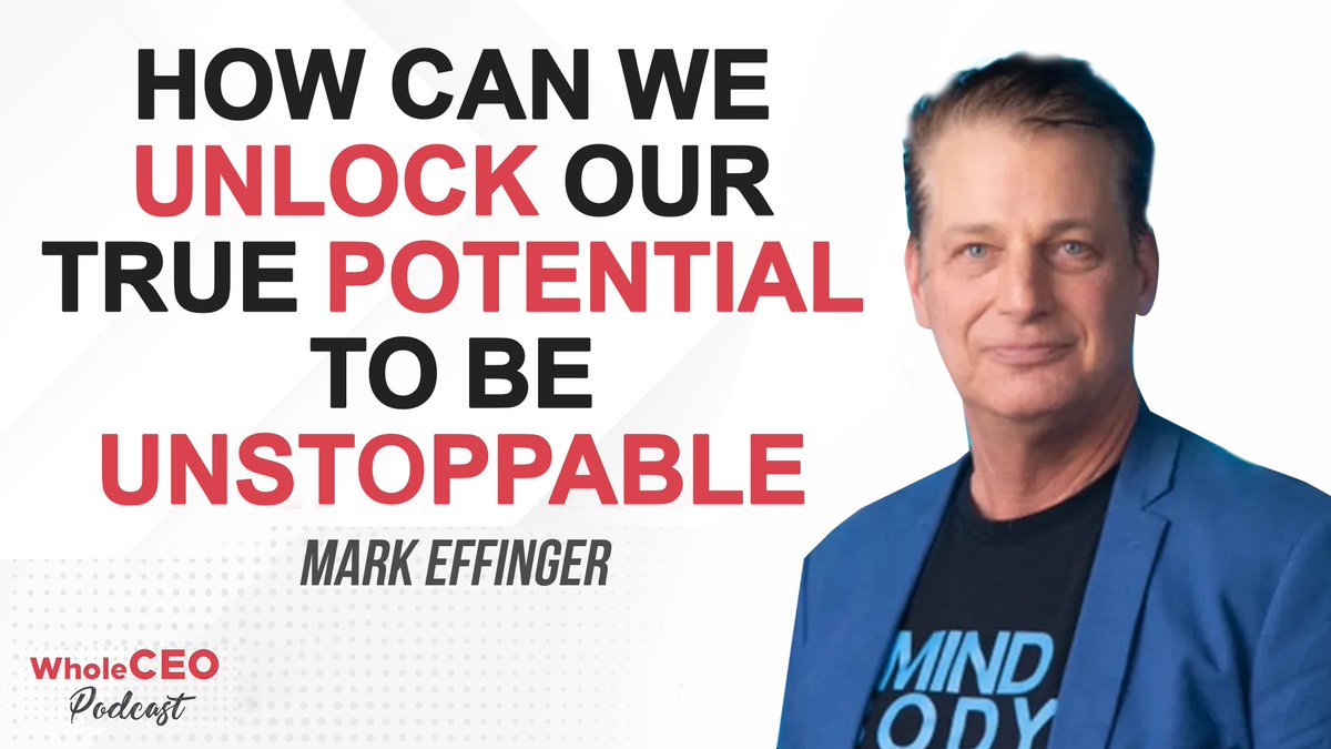 Ready to unlock your true potential? Join Lisa G. and @Mark Effinger in '𝗛𝗼𝘄 𝗖𝗮𝗻 𝗪𝗲 𝗨𝗻𝗹𝗼𝗰𝗸 𝗢𝘂𝗿 𝗧𝗿𝘂𝗲 𝗣𝗼𝘁𝗲𝗻𝘁𝗶𝗮𝗹 𝗧𝗼 𝗕𝗲 𝗨𝗻𝘀𝘁𝗼𝗽𝗽𝗮𝗯𝗹𝗲' 

🎧Listen now!
tinyurl.com/wholeceo-EP290

#UnlockYourPotential #GritAndSuccess #wholeCEO #LisaGoldenthal