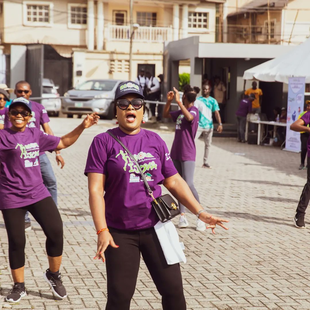 It's said that 'Exercise is King, Nutrition is queen, put them together and you've got a kingdom' throwback to #ijoya 2023, #Colorectalcancer is BEATABLE , get Screened today 
#Colorectalcancer 
#colorectalcancerawareness 
#getscreened 
#healthyliving 
#Ijoya