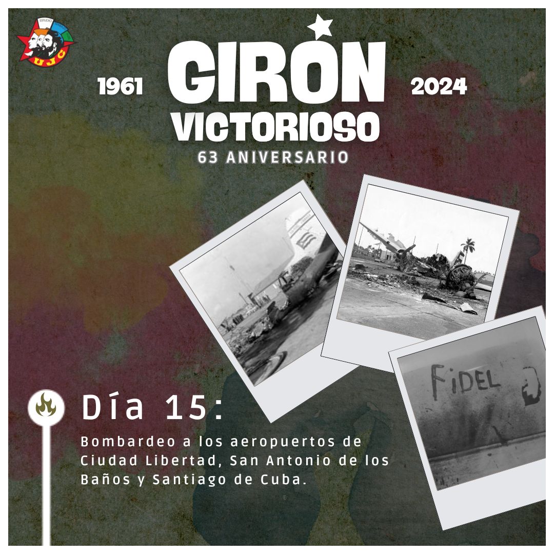 Semana de la gran victoria. Aniversario 65 de una inolvidable hazaña del pueblo cubano. #GironVictorioso #CubaViveEnHistoria @EmpresaAcero @GAcinox @MindusIndustria @PartidoPCC