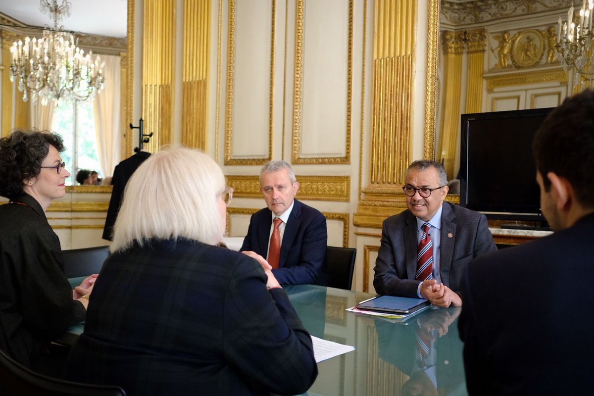 Congratulations, @CaVautrin, on your appointment to serve as the Minister of Labour, Health and Solidarity, and thank you for a good discussion on the @WHO - #France collaboration, including the #WHOAcademy to help build a stronger global health workforce, 🇫🇷's leadership on…