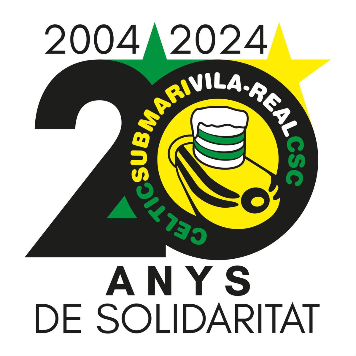 On a day like today, however, in 2004, Villarreal eliminated Celtic and qualified for the first time for a European semi-final in an unforgettable football festival. It all started with that match 20 years ago, giving birth to PENYA CELTIC SUBMARÍ. @CelticFC @FoundationCFC 💛💚