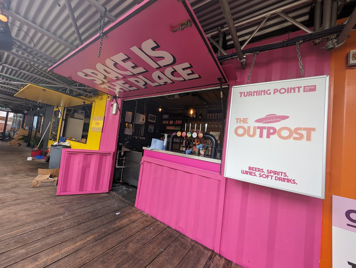 🛸 The Outpost, Spark 🛸 Was great to check out @SparkYorkCIC 's new summer look on Friday, including a refreshed design for our Outpost bar! Be sure to check it out if you haven't visited already 🍻 sparkyork.org