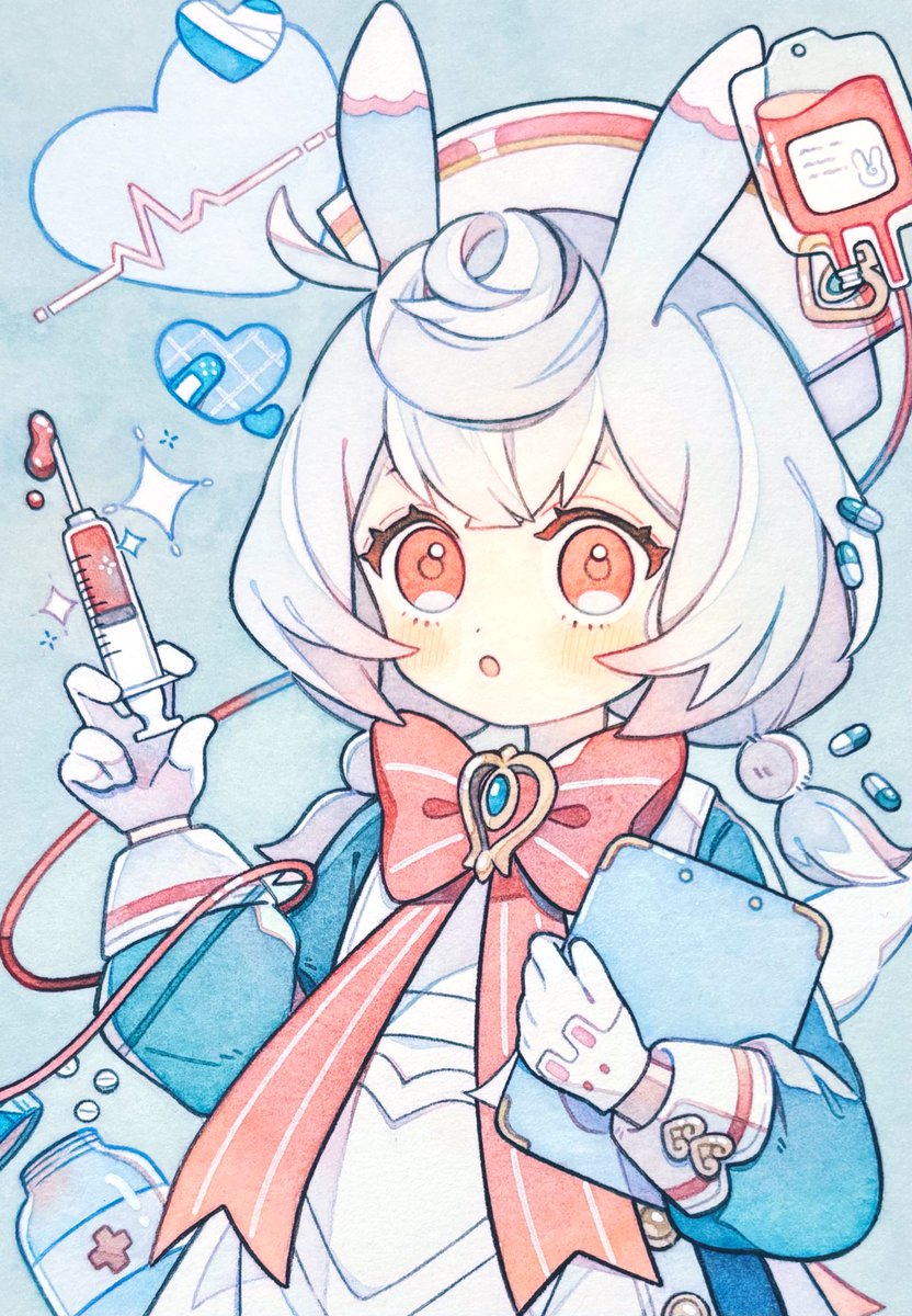 0_nasuke's tweet photo. 🐰💉 https://t.co/6skEVJxx8H
