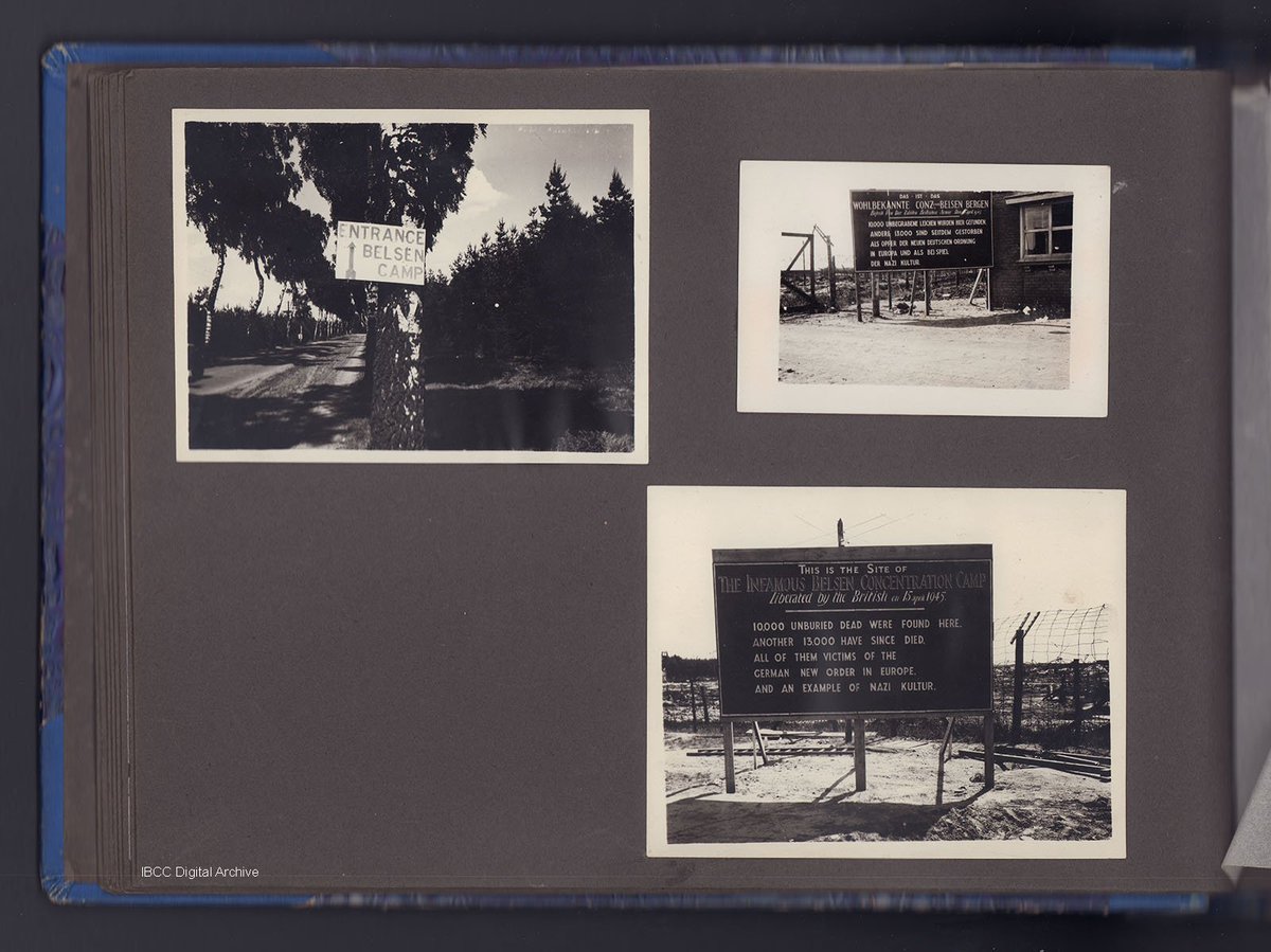 We have a similar album in the @IntBCC Digital Archive. LAC George Standivan served as ground personnel with Second Tactical Air Force. His collection includes two photograph albums, one of which concerns the liberation of Belsen.
