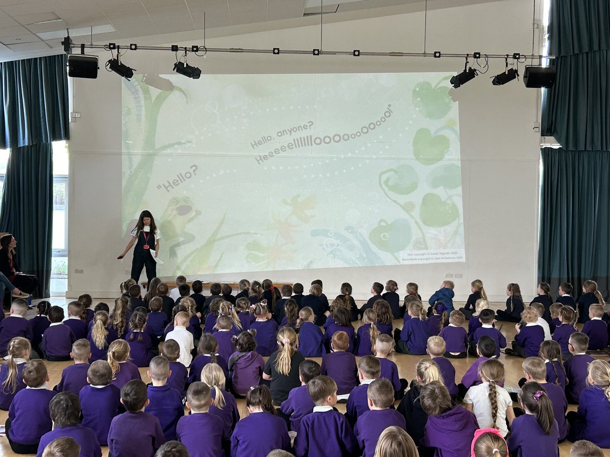 What a great start to the term as Sarah Tagholm paid a visit to launch her book We are the Wibbly all about the life cycle of a frog. We had such fun joining in and drawing along with illustrator Jane McGuinness