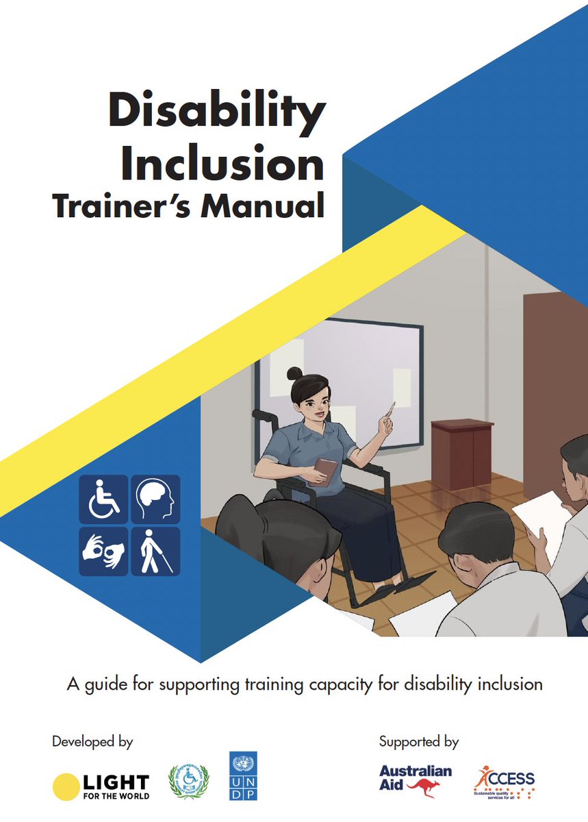 ♿️ Disability awareness begins with you! This Trainer's Manual aims to provide #disability awareness guidelines that encourage a focus on the abilities of all individuals rather than viewing an impairment as a defect of the individual. 👉 bit.ly/3vW5q82