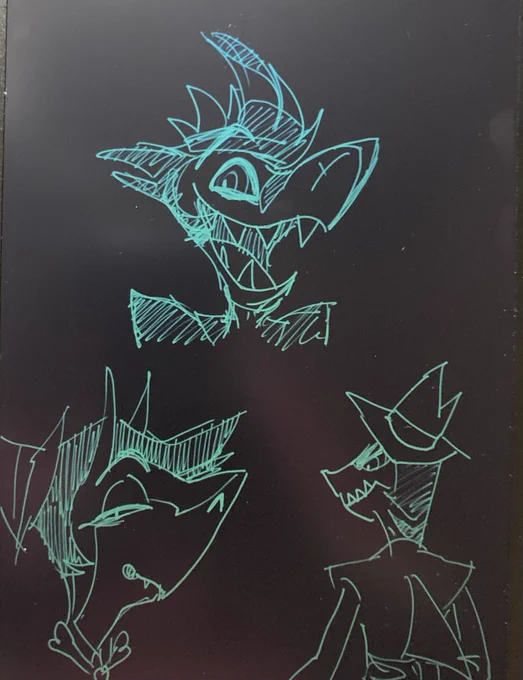 サメの悪魔たちガリガリしてた。チャズのキャラデザほんと天才だな…と思いながら観察&ガリガリしてたんたけど、ミリーとのバトルシーンでとんでもねえ好みのイケメンいることに気付いた。あんな一瞬で逝くには勿体なさすぎるよ…良デザインすぎる 