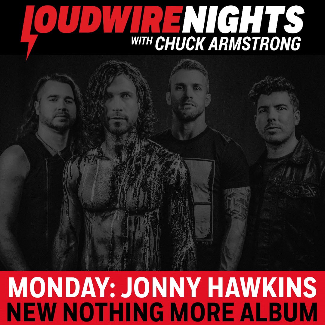 .@Jonnyhawkins is hanging on @Loudwire Nights tonight as we talk about @nothingmorerock’s new album, ‘Carnal,’ growing up in the church and more. The show starts at 7pm. Get details on when / where / how to listen at LoudwireNights.com. 📻🤘