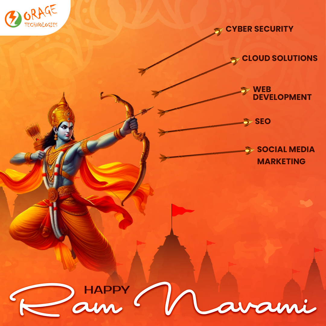 Orage Technologies wishes you a  Rama Navami ,Celebrate the auspicious occasion of Rama Navami!  Happy Rama Navami to all! 🙏✨  #FestivalOfJoy #DivineBlessings #Ram #Ramlalla #ramsiya #sitaram #festivals #festivalfun Happy Ram Navami #festivalpost #oragetechnologies