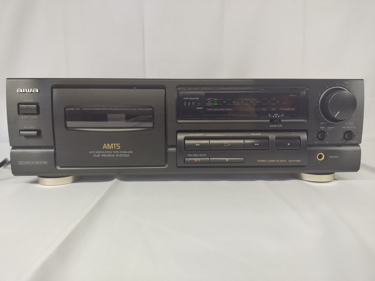 The still popular Aiwa AD-F450 cassette deck. This one available from hifisales.co.uk

#aiwa #cassettedeck #hifisales #hifi #hifiaudio #hifisystem