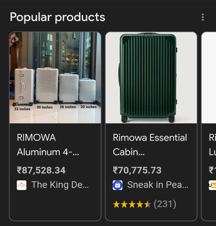 Just went to see Rimowa prices and feeling DESTITUTE.