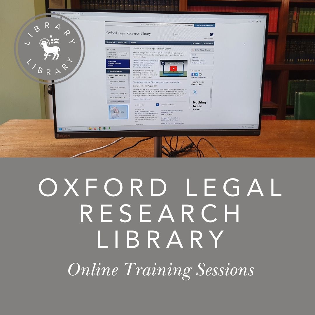 The Library now offers remote access to the Oxford Legal Research Library database. Learn more about this service by signing up for an online training session. Wednesday 17th April at 14:00: loom.ly/WA-c_zg Monday 22nd April at 14:00: loom.ly/UcitBjU
