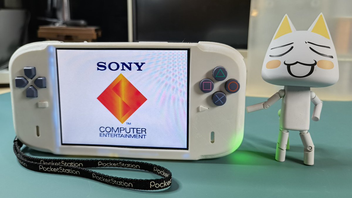A modder has turned their PS1 console into a working handheld. The PS Hanami by @YveltalGriffin uses a real PS1 motherboard (cut up and folded 'like a book') instead of running an emulator. vgc.news/news/modder-tu…