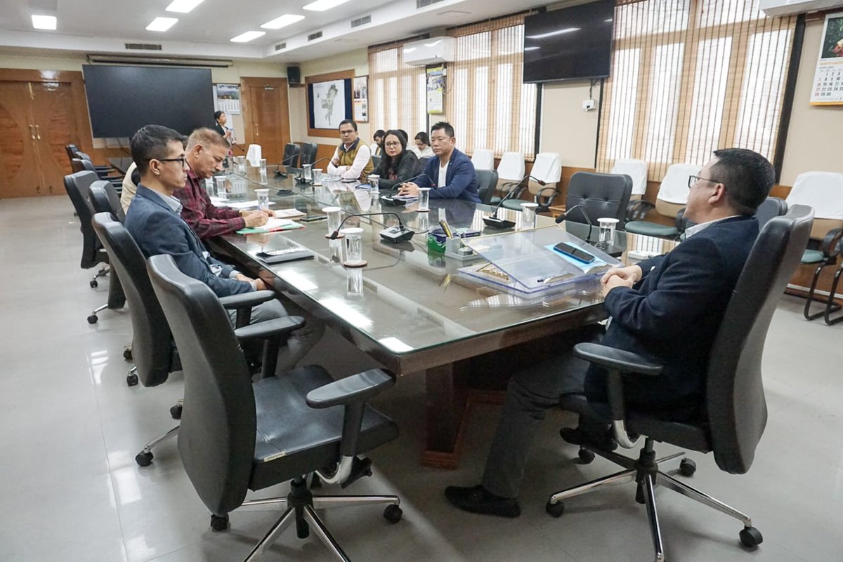 Planning Advisor, NEC, Sh. Som Kamei chaired a meeting with senior officials of NEC at the NEC Secretariat, Shillong to discuss reviving the NEC e-Journal and NEC e-Newsletter.