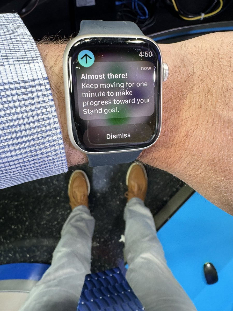 My Apple Watch makes me LMFAO when it tells me to stand in the morning. I stand for THREE HOURS STRAIGHT when I’m at the @News3LV #LiveDesk every Monday through Friday. Don’t know how much more I could stand. 🙃