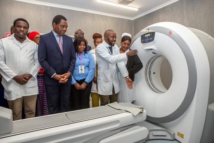 NMSILTD's tweet photo. Yesterday, President Hakainde Hichilema commissioned Chifubu Level 1 Hospital in Ndola, Zambia. The 80 bed facility brings state-of-the-art healthcare to the Ndola region. https://t.co/1mqDLjC9jr