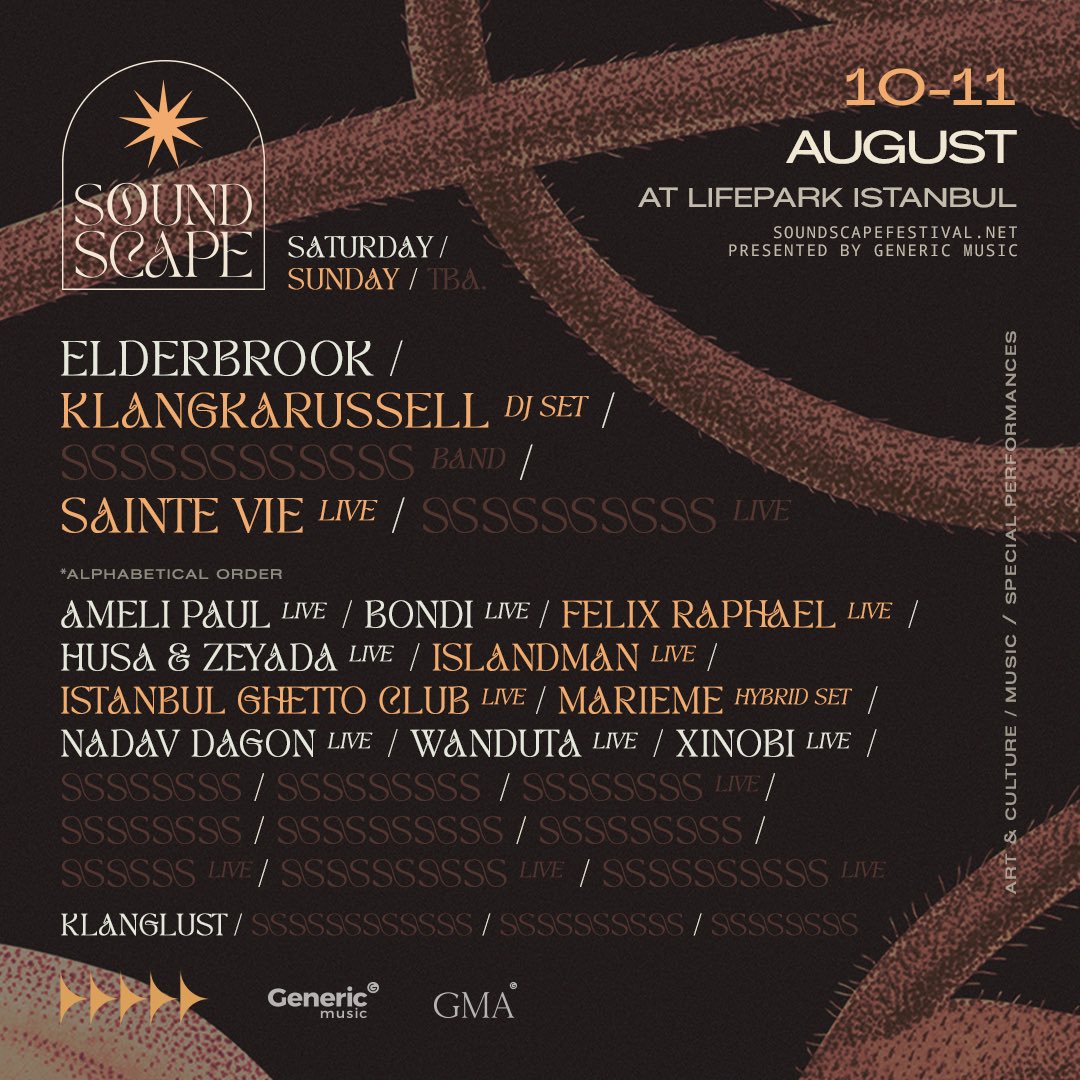 Müzik, sanat ve kültürün bir araya geldiği Soundscape Festival İstanbul 2024, 10-11 Ağustos’ta Life Park İstanbul’da! 🎶 Bu festival kaçmaz diyorsan Mobilet’te yerin hazır! 🎫 @genericmusicist #Mobilet #Soundscape #SoundscapeFestivalİstanbul mobilet.com/tr/event/sound…