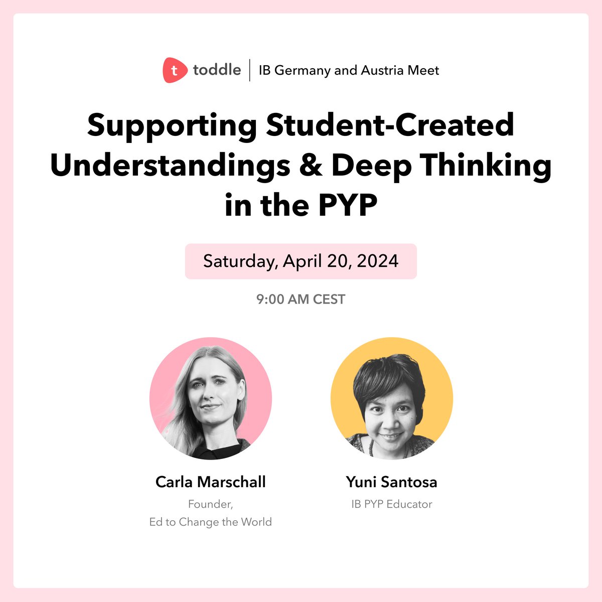 The IB Germany & Austria Meet is just around the corner! Get ready to be inspired by thought leaders and IB practitioners you know and love. Join Carla Marschall and Yuni Santosa to unpack tried and trusted tips and tricks for: ✅Strengthening student-generated conceptual…