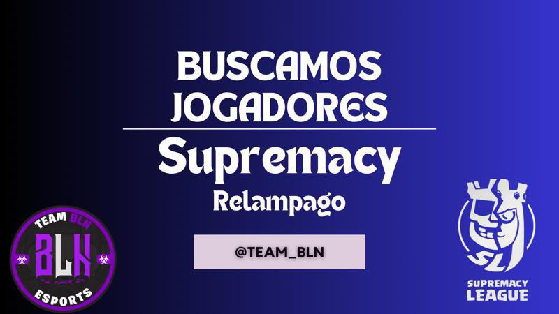 Procuramos jogadores interessados em fazer parte da equipe e com possibilidade de jogar a <a href="/CR_Supremacy/">Supremacy League</a>!
Buscamos compromisso e alto nível.
Oferecemos atividade diária, pagamentos WR + possibilidade de contrato.

DM abierto