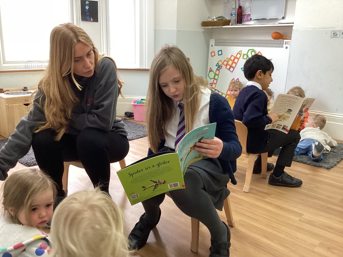 Thrilled to return to Ladybird nursery today! 📚 Our amazing readers had a wonderful time sharing stories with the preschool children. 🐞🌟📖