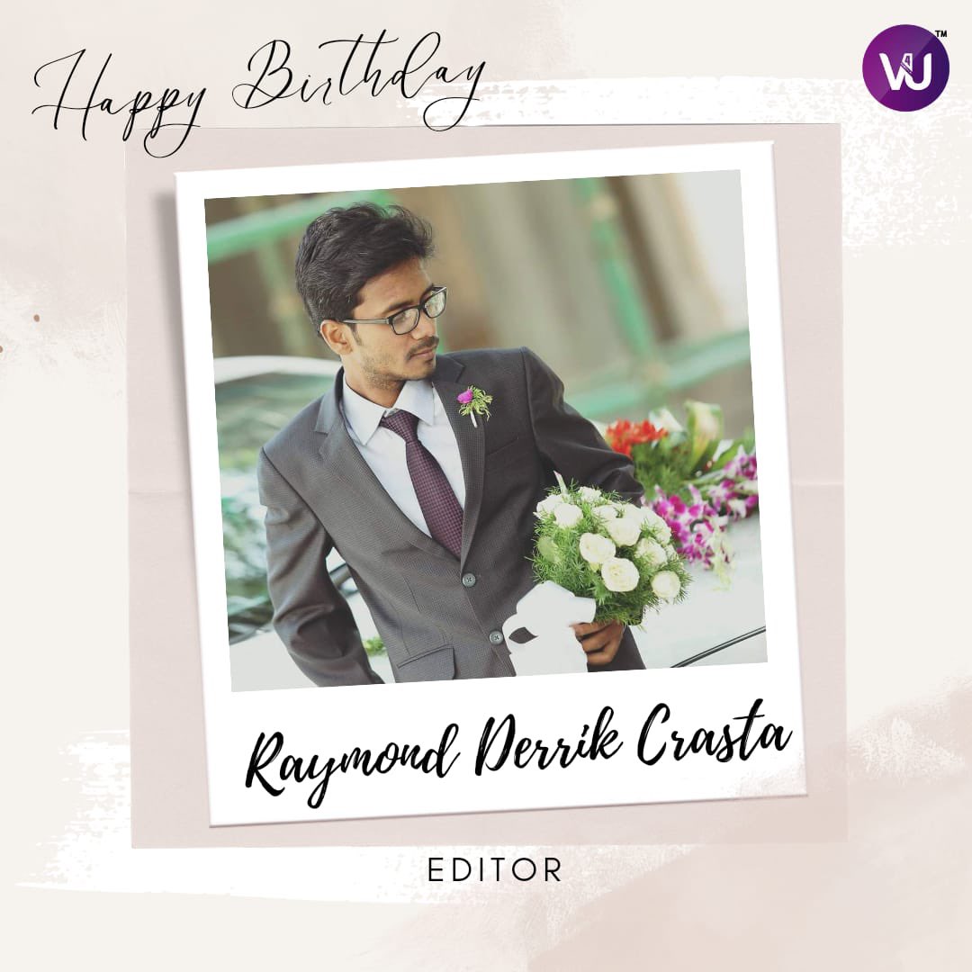 Birthday Wishes to Editor #RaymondDerrikCrasta 😄💐🎂 #HBDRaymondDerrikCrasta #HappyBirthdayRaymondDerrikCrasta Warm regards Team @V4umedia_ & @RIAZtheboss