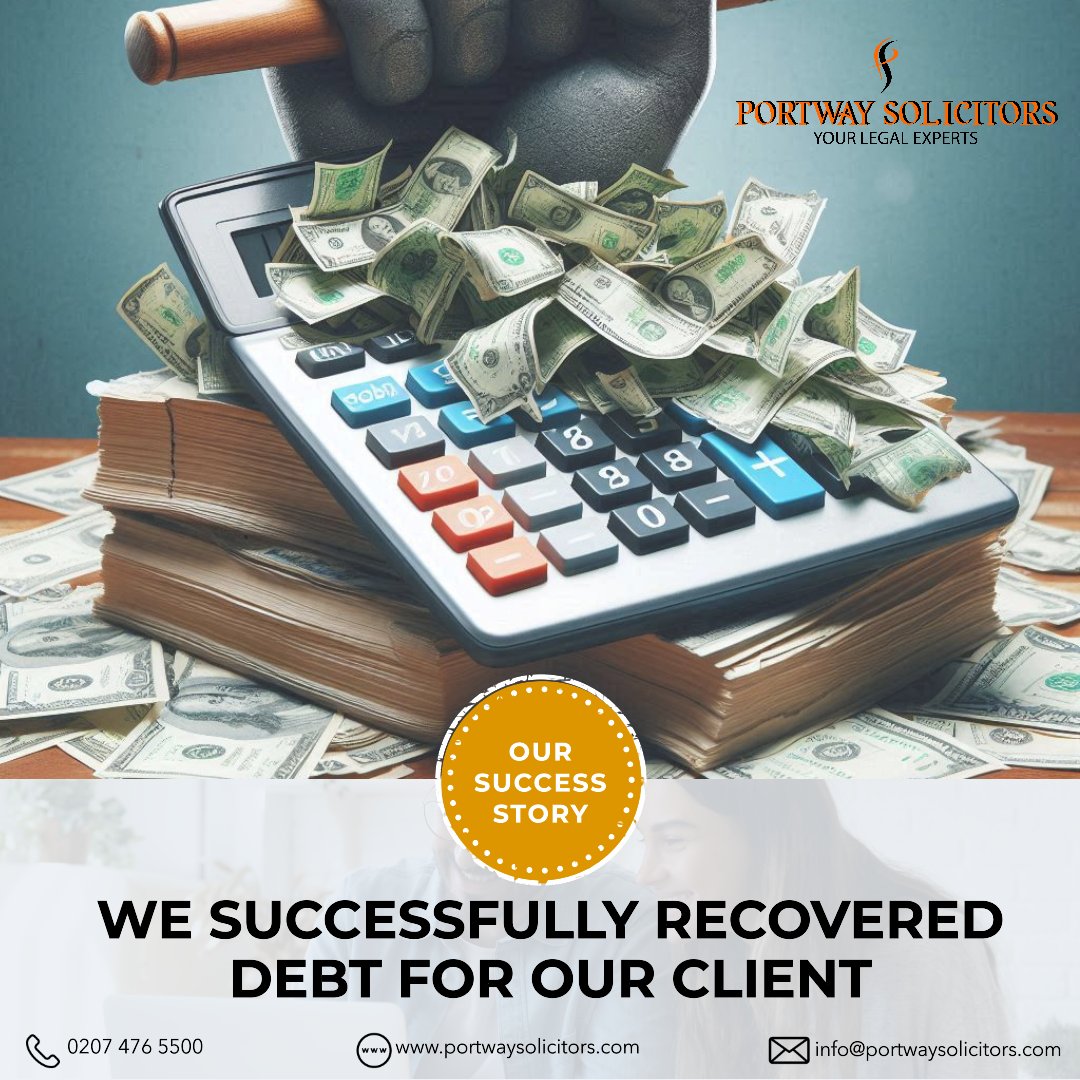 Debt Recovered for Our Valued Business Client! 💼💰 #ClientWins #DebtRecovery #debtfree #portwaysolicitors #business #businessclients #clientsuccess #legaledvice #legal