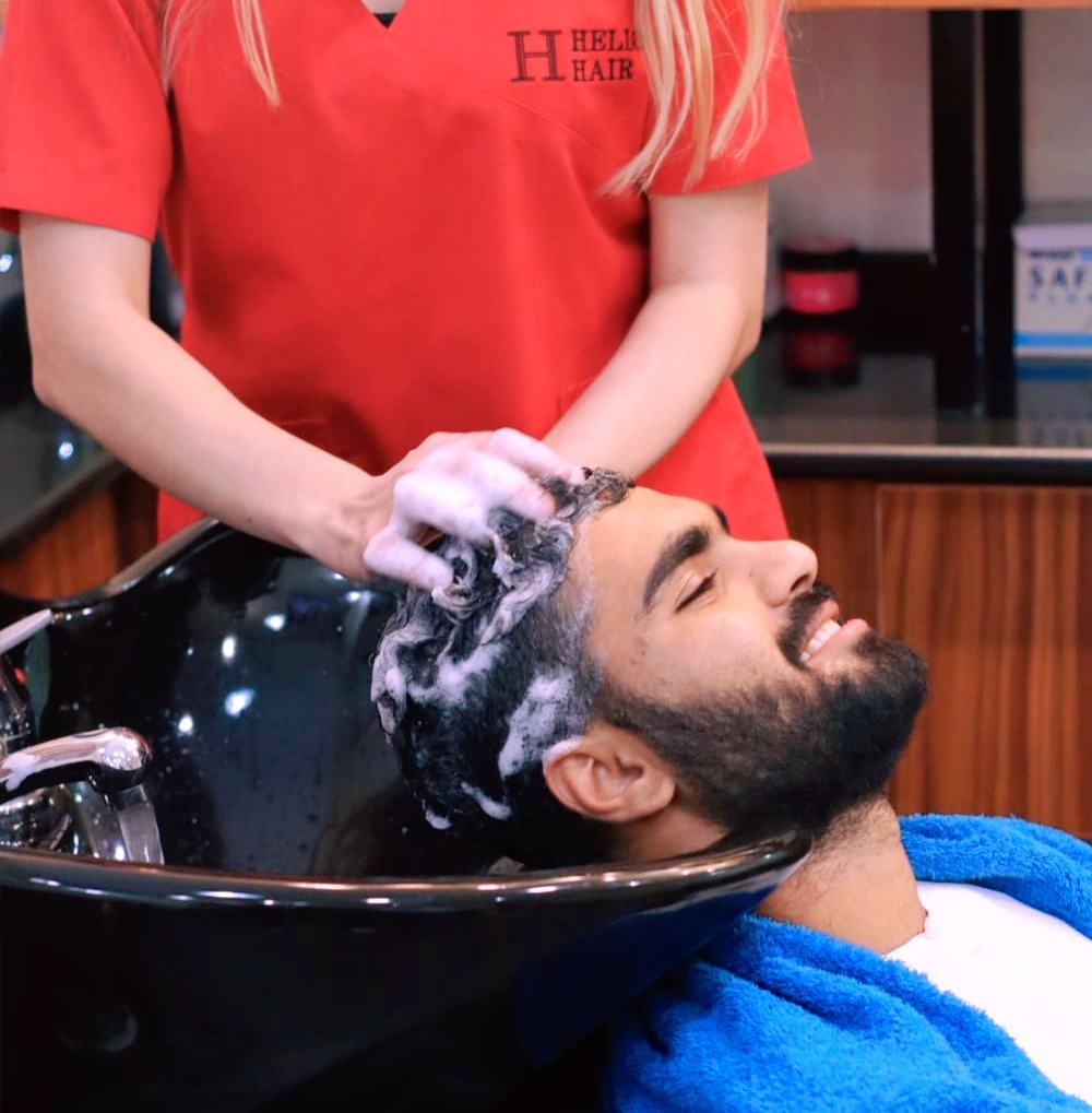Welcome to the epitome of relaxation and style. 
Treat yourself to a premium grooming session at Hello Hair Men Salon. 
Your perfect look awaits! 
Book now at hellohairmensalon.com 💆‍♂️
 #PamperYourself #LuxuryExperience #HelloHairMenSalon