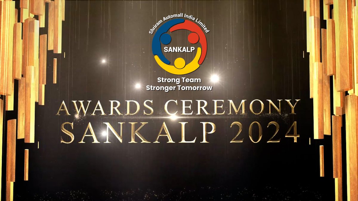 Experience the unforgettable moments of recognition and celebration from the Sankalp 2024 Awards Ceremony by Shriram Automall India Limited! 

Watch the Video: youtu.be/iygjAXHsp54

#Sankalp2024 #ShriramAutomall #AwardCeremony #EmployeeExcellence #AutomotiveIndustry