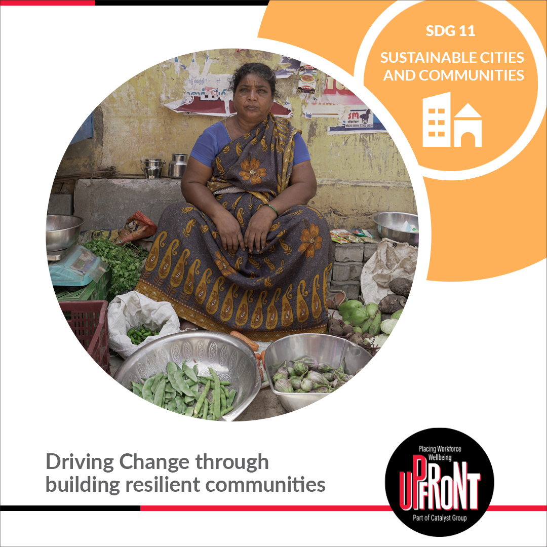 Aligned with the principles of #SDG11, Upfront works towards the development of #sustainablecities that prioritise the well-being and empowerment of their workforce and their families. We recognise the vulnerabilities faced by the first-mile workforce, including poverty and a