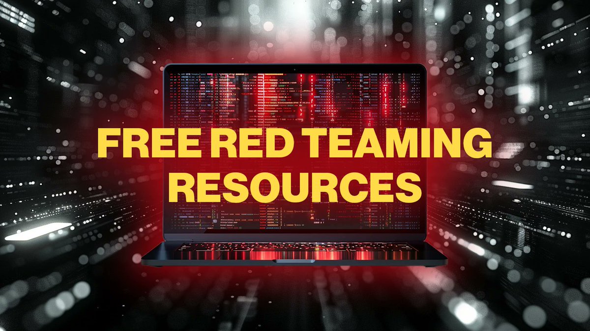 5 free red teaming resources to get you started - helpnetsecurity.com/2024/04/16/fre… - @dmcxblue @GOVUK @infosecn1nja #RedTeam @GitHub #GitHub #resources #SkillDevelopment #guide #CyberSecurity #netsec #security #InfoSecurity #ITsecurity #CyberSecurityNews #SecurityNews