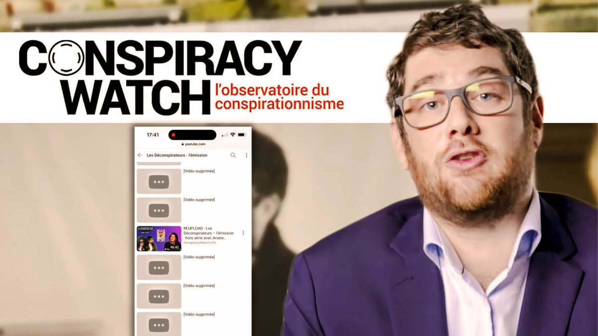 35 vidéos de Rudy Reichstadt sur sa chaîne YouTube « Déconspirateurs » ont été supprimées pour violation des droits d’auteur. Découvre la vidéo ! ➡️ vm.tiktok.com/ZGeu3BtAP/