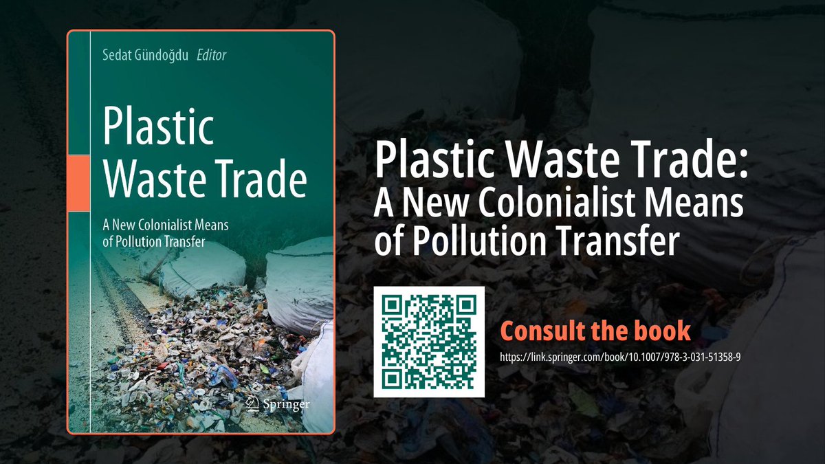 Launching the book ahead of #INC4, 'Plastic Waste Trade: A New Colonialist Means of Pollution Transfer', this #GENeva #BeatPlasticPollution dialogue is joined by the editor and authors discussing how the #PlasticsTreaty can address the issues tackled. 📗 link.springer.com/book/10.1007/9…