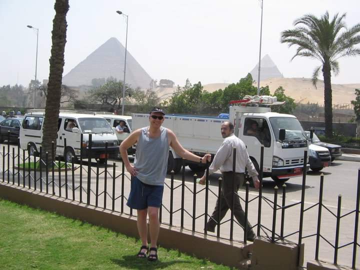 On this day in 2008, I was in Cairo, Egypt, to meet up with the good folks at 104.2 NILE-FM. Special shout out to the boss there at that time, Lou, and to 'Yara' who's still rocking it out. That was my first time overseas and what a way to do it. You like 'big heat?' Try #Egypt